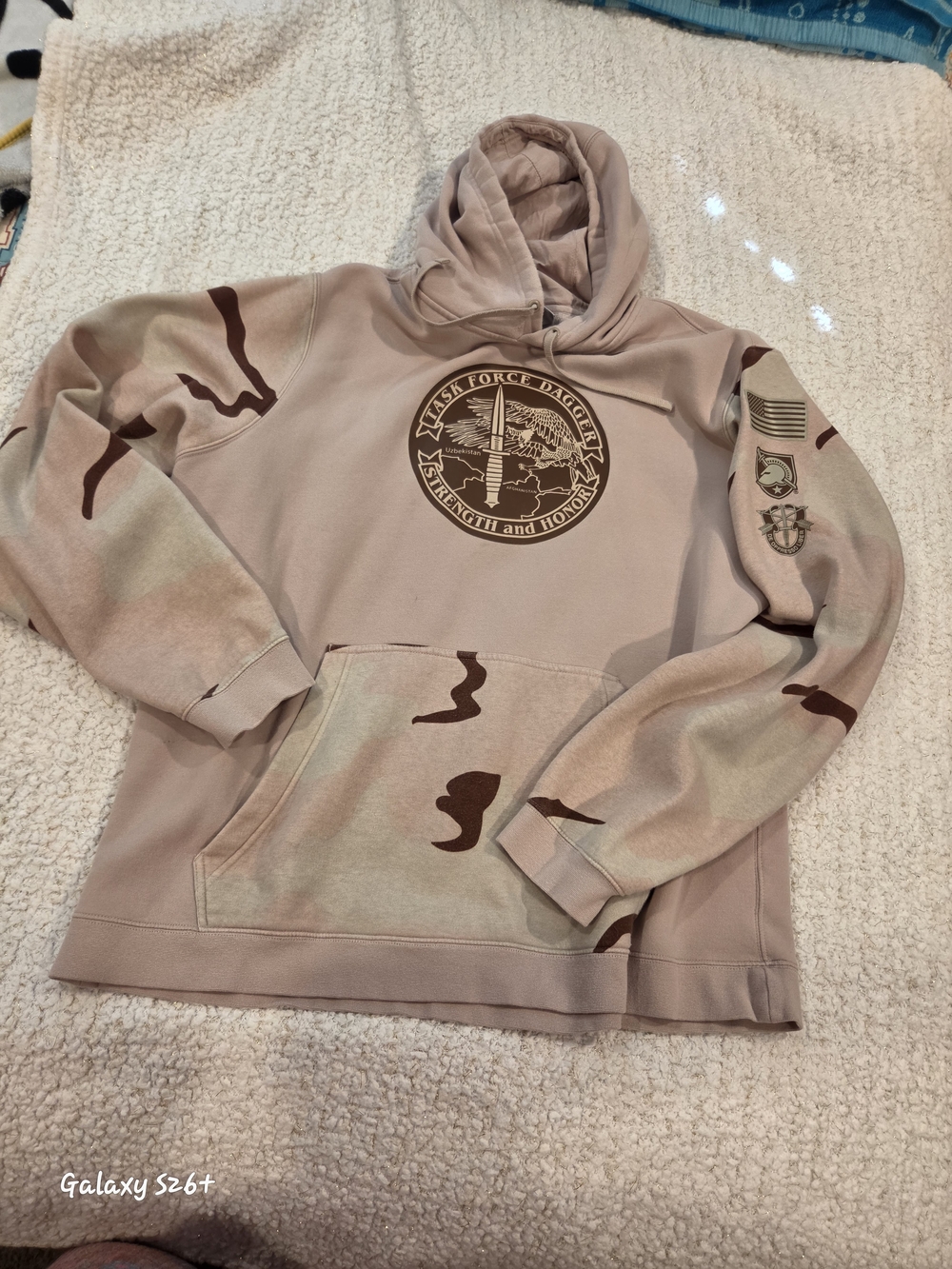 Nike Men's Tactical Desert Camo Pullover Hoodie Sweatshirt